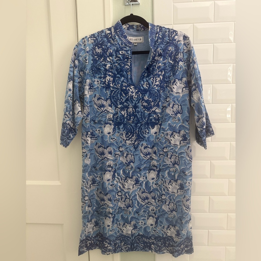 Blue Sue Sartor Tunic Dress - Size XS